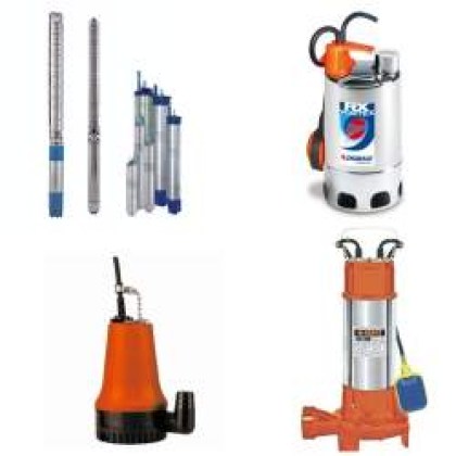 Βυθιζόμενες και υποβρύχιες αντλίες διαφόρων τύπων